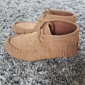 Brown high top Moccasins
